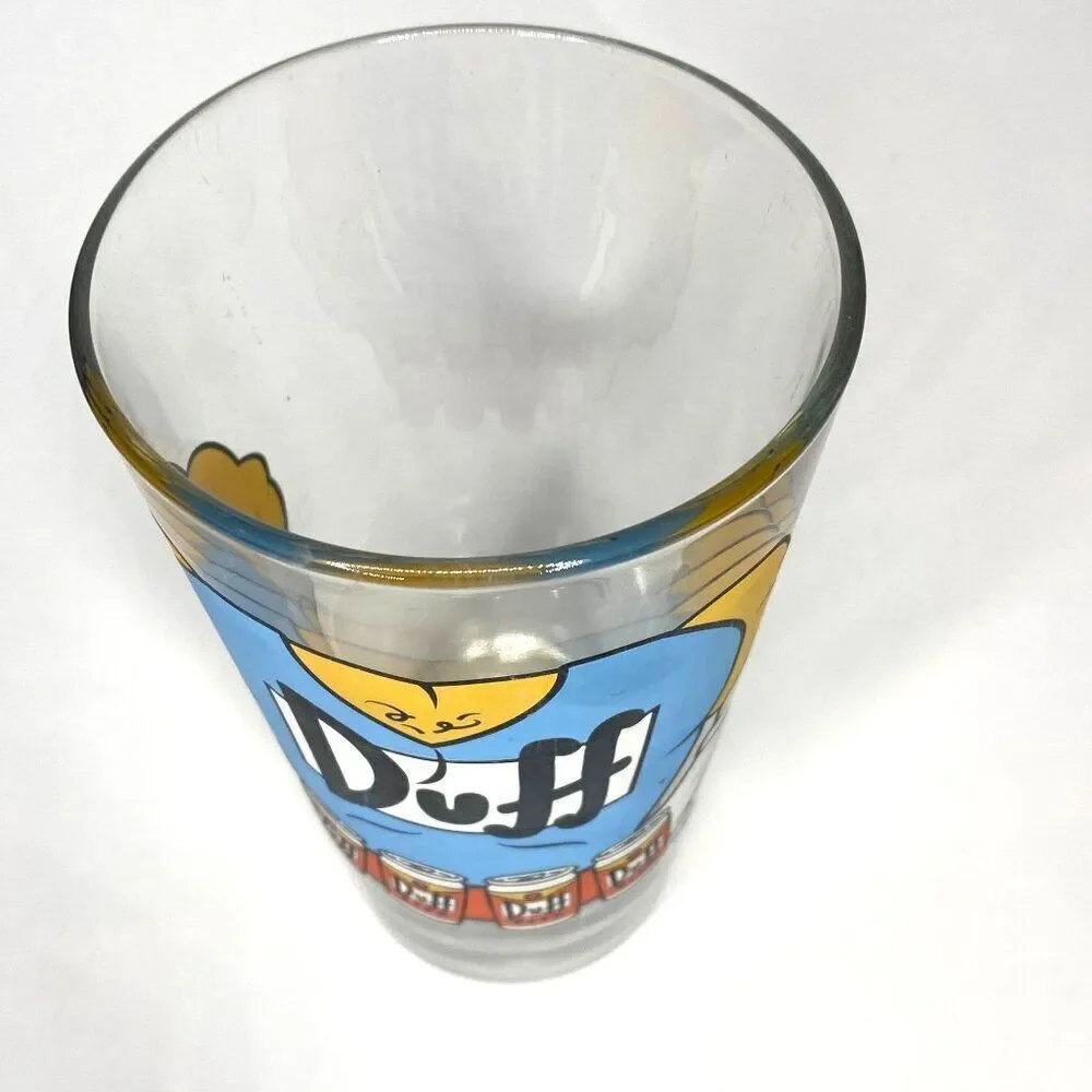 Duff Man The Simpsons Drinking Glass